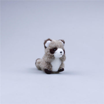 Cute Raccoon Plush Bag Charm, Stuffed Animal Keychain